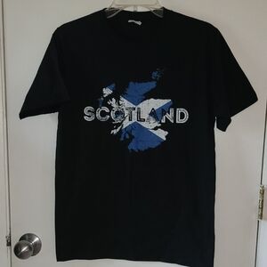 Black Scotland Graphic T-Shirt
